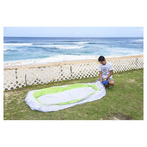 Trade Shop - Piscina Gonfiabile Sagomata Famiglia Pool 240x140x47 Cm Trasparente Verde 016090 -