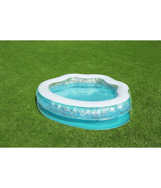 Piscina Gonfiabile Tonda Conchiglia Scintillante 150x127x43cm Per Bambini 52489         