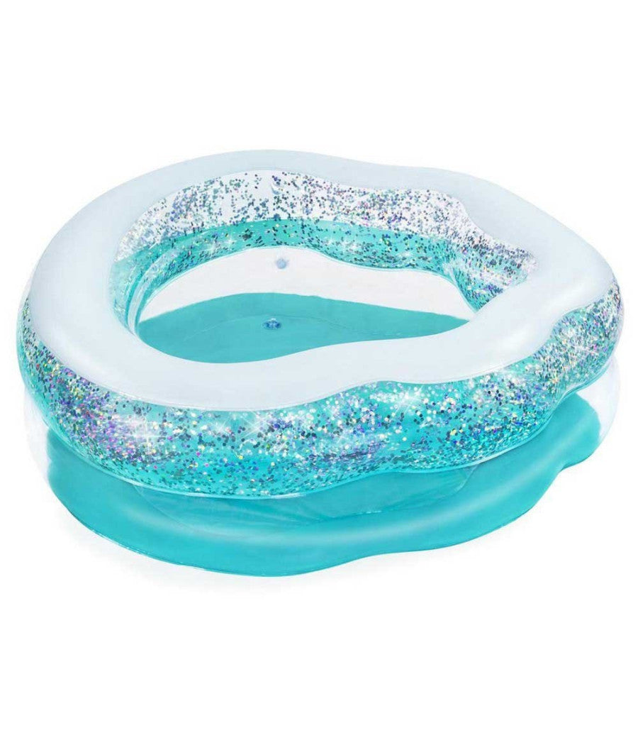 Piscina Gonfiabile Tonda Conchiglia Scintillante 150x127x43cm Per Bambini 52489         