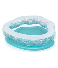 Trade Shop - Piscina Gonfiabile Tonda Conchiglia Scintillante 150x127x43cm Per Bambini 52489 -