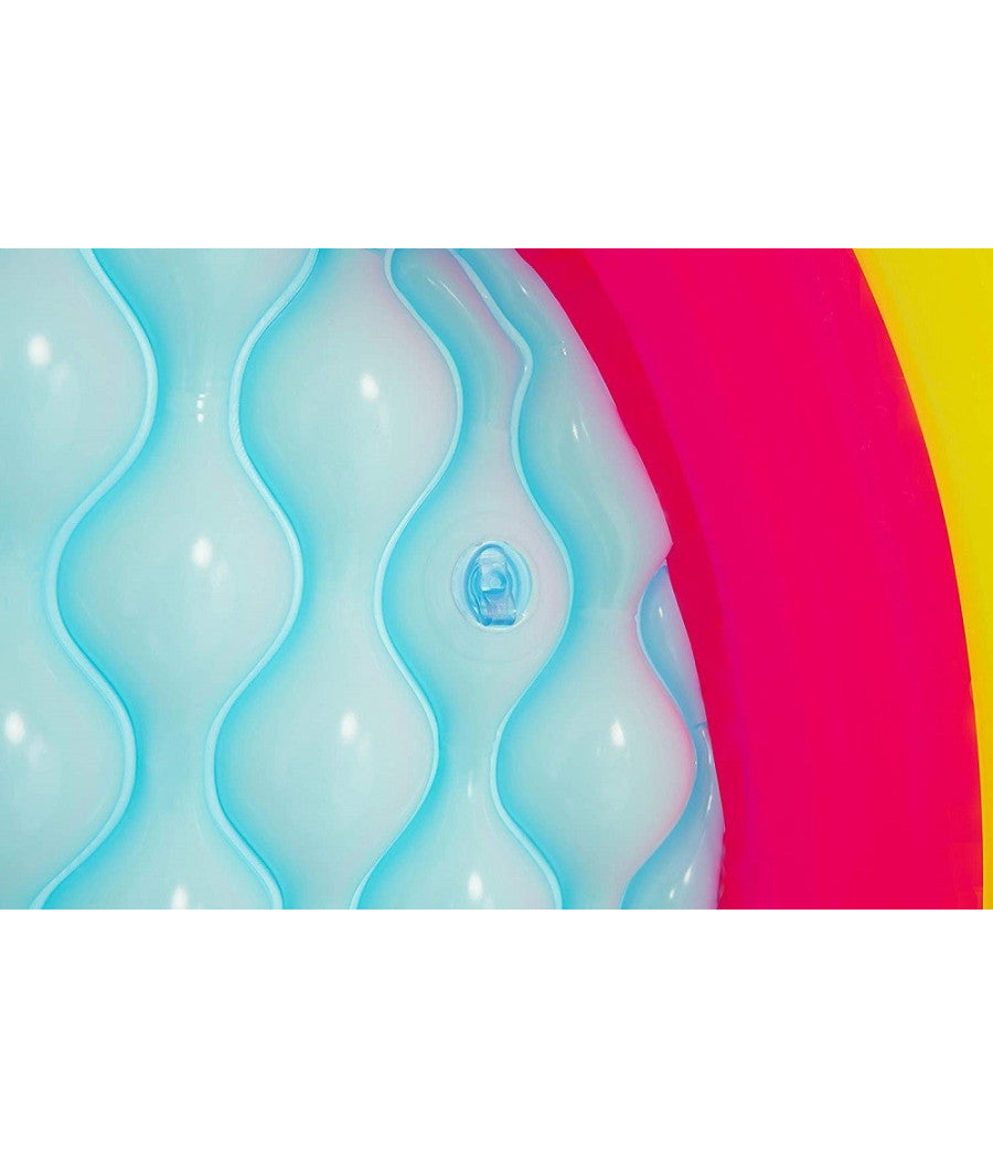 Trade Shop - Piscina Gonfiabile Tonda Summer Piscinetta Per Bambini A 3 Anelli 70x24cm 51128 -