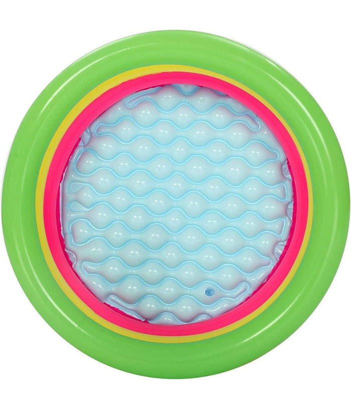 Trade Shop - Piscina Gonfiabile Tonda Summer Piscinetta Per Bambini A 3 Anelli 70x24cm 51128 -