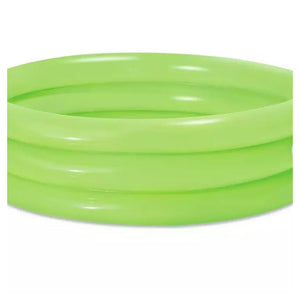 Trade Shop - Piscina Gonfiabile Verde A 3 Anelli Per Bambini Rotonda 91 X 23 Cm Giardino 017550 -