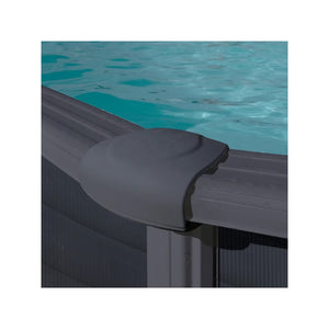 Piscina in acciaio Ovale 730x375x132h con depuratore a sabbia serie Granada GRE KITPROV738GF