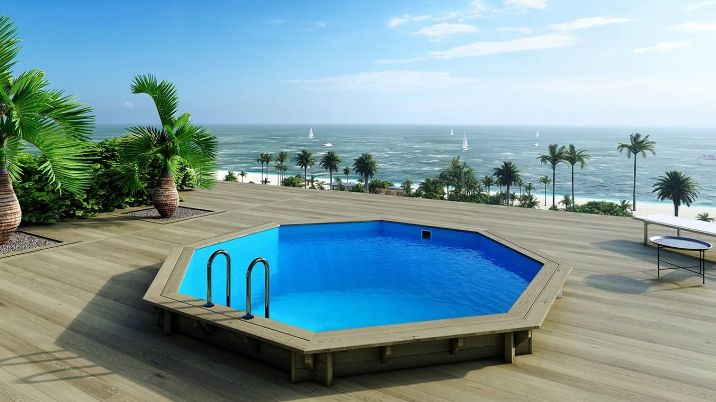 Piscina in legno 4.71x4.72 - H.1.20 m autoportante - BAS753OSP - ALTANKA