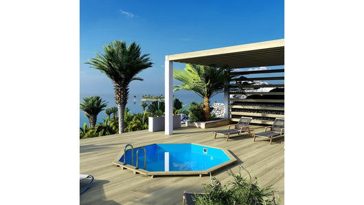 Piscina in legno Coral 3.25x3.25 - H.1.18 m autoportante - BAS7301OSP - ALTANKA