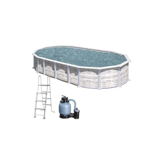 Piscina Ovale in Acciaio Gre Nordic Kit Prov 738 8N