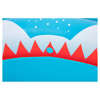 Trade Shop - Piscina Per Bambini Sharktastic 2 Anelli Grafica A Squalo 163x127x92cm Con Spruzzo 53157 -