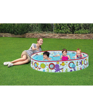 Piscina Piscinetta Rigida Per Bambini Fantasia Marina 2 Anni+ 152 X 25 Cm 55029         