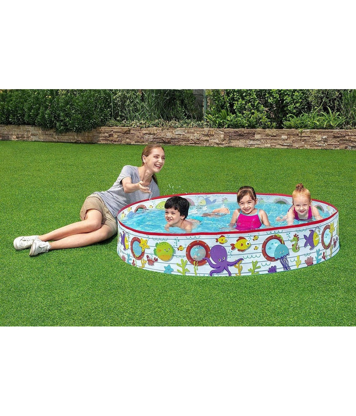 Piscina Piscinetta Rigida Per Bambini Fantasia Marina 2 Anni+ 152 X 25 Cm 55029         