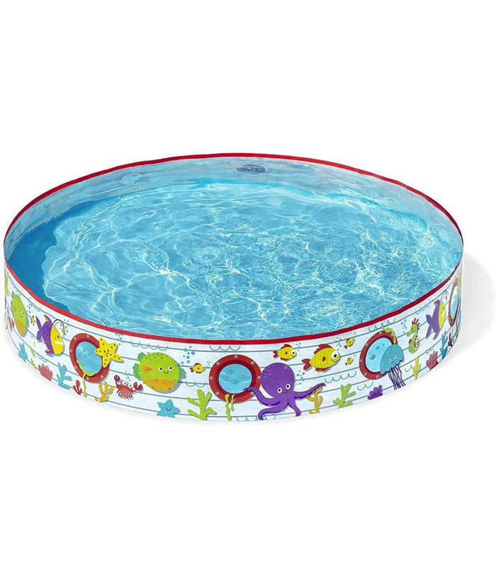 Piscina Piscinetta Rigida Per Bambini Fantasia Marina 2 Anni+ 152 X 25 Cm 55029         