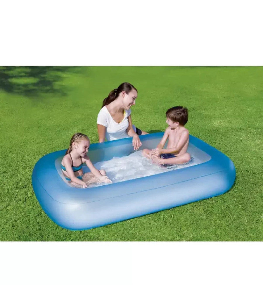 Piscina Rettangolare Aquababe Con Fondo Gonfiabile 165x104x25 Cm 2 Colori 51115         