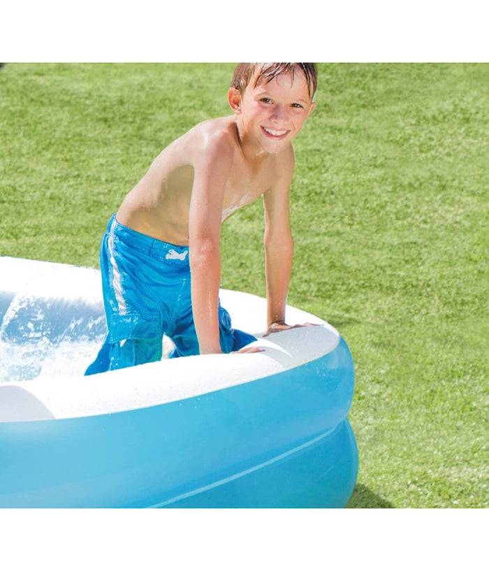 Piscina Rettangolare Gonfiabile Family 2 Anelli 203x152x48 Cm 540lt Estate 57180         