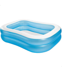 Piscina Rettangolare Gonfiabile Family 2 Anelli 203x152x48 Cm 540lt Estate 57180         