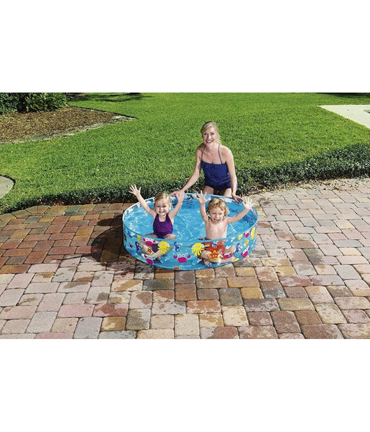 Piscina Rigida Autoportante 122x25cm Fuori Terra Fantasia Mare Per Bambini 55028         