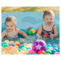 Trade Shop - Piscina Rotonda 120x25 Cm Motivo Fondo Del Mare Per Bambini Giardino Estate 016092 -
