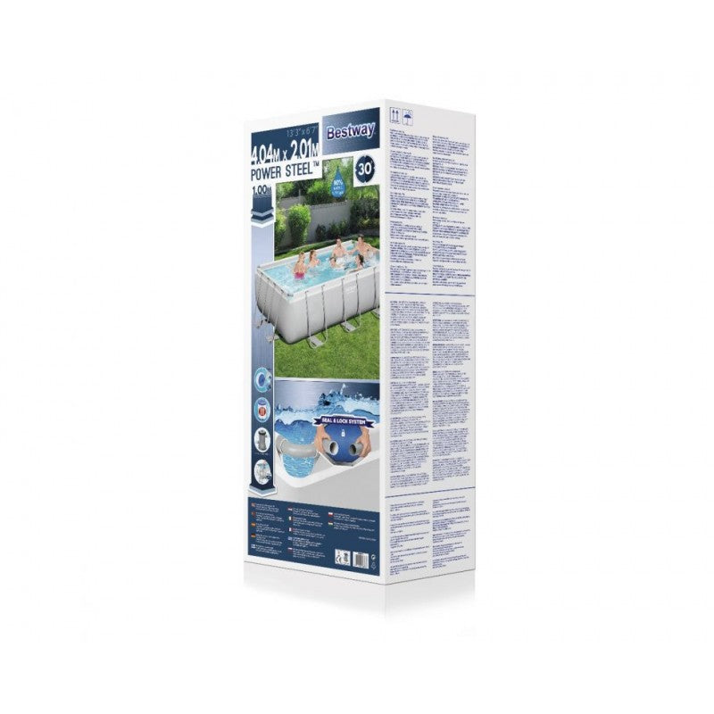 Piscina Steel Rettangolare Filtro 2D 404X201 h 100 Bestway BW56441