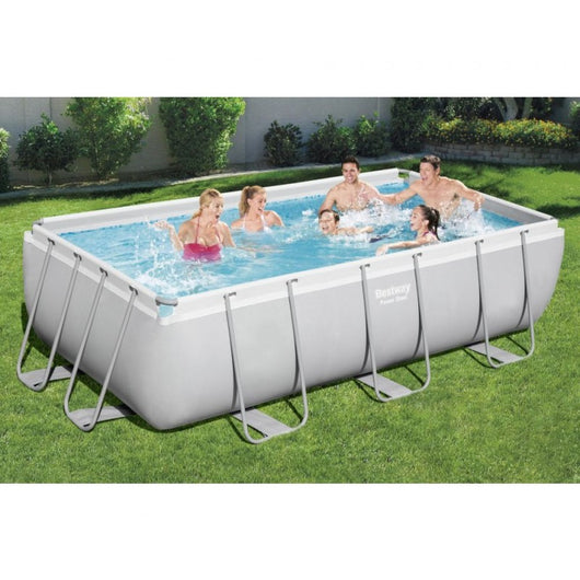 Piscina Steel Rettangolare Filtro 2D 404X201 h 100 Bestway BW56441