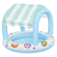 Trade Shop - Piscina Sweet Shoppe Con Fondo Gonfiabile Copertura Per Bambini +2 Anni 104x84cm 52638 -