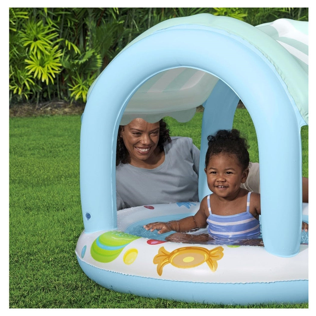 Trade Shop - Piscina Sweet Shoppe Con Fondo Gonfiabile Copertura Per Bambini +2 Anni 104x84cm 52638 -
