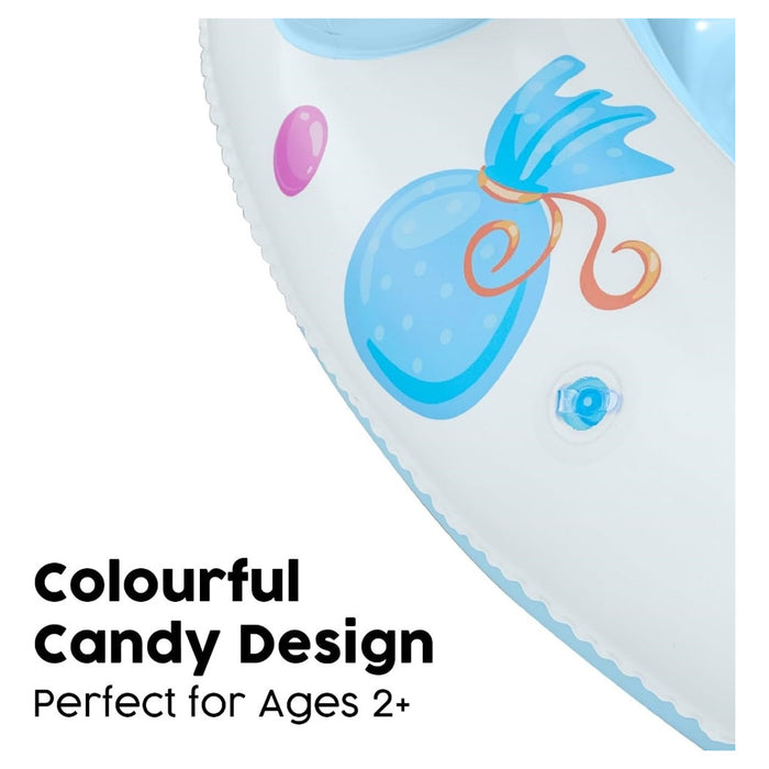 Trade Shop - Piscina Sweet Shoppe Con Fondo Gonfiabile Copertura Per Bambini +2 Anni 104x84cm 52638 -