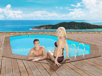 Piscina in legno "Rio 130" - 5,60 x 3,70 x 1,39 m