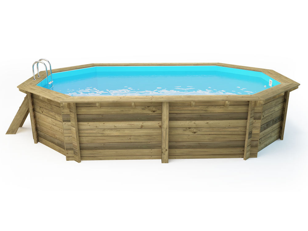 Piscina in legno "Rio 130" - 5,60 x 3,70 x 1,39 m