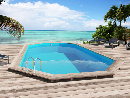 Piscina in legno "San Paolo" - 6,57 x 4,07 x 1,20 m