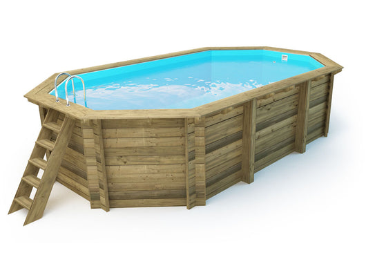 Piscina in legno " Cancun " - 6,53 x 4,41 x 1,45 m