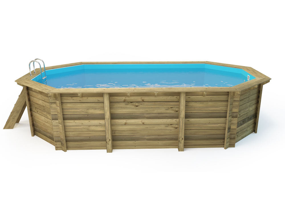Piscina in legno " Cancun " - 6,53 x 4,41 x 1,45 m