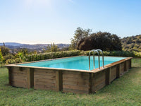 Kit piscina in legno "Tampa" - 7,20 x 4,20 x 1,44 m