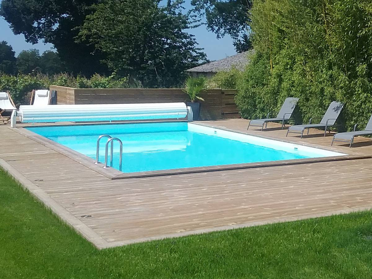 Piscina rettangolare in legno "Oceano" - 9,20 x 5,20 x 1,44 m