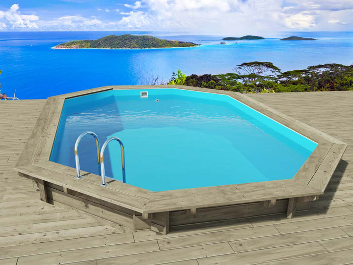 Piscina in legno " Havana " 7,57 x 4,07 x 1,44 m