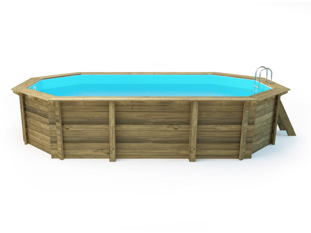 Piscina in legno "Palma" - 7,57 x 4,07 x 1,31 m