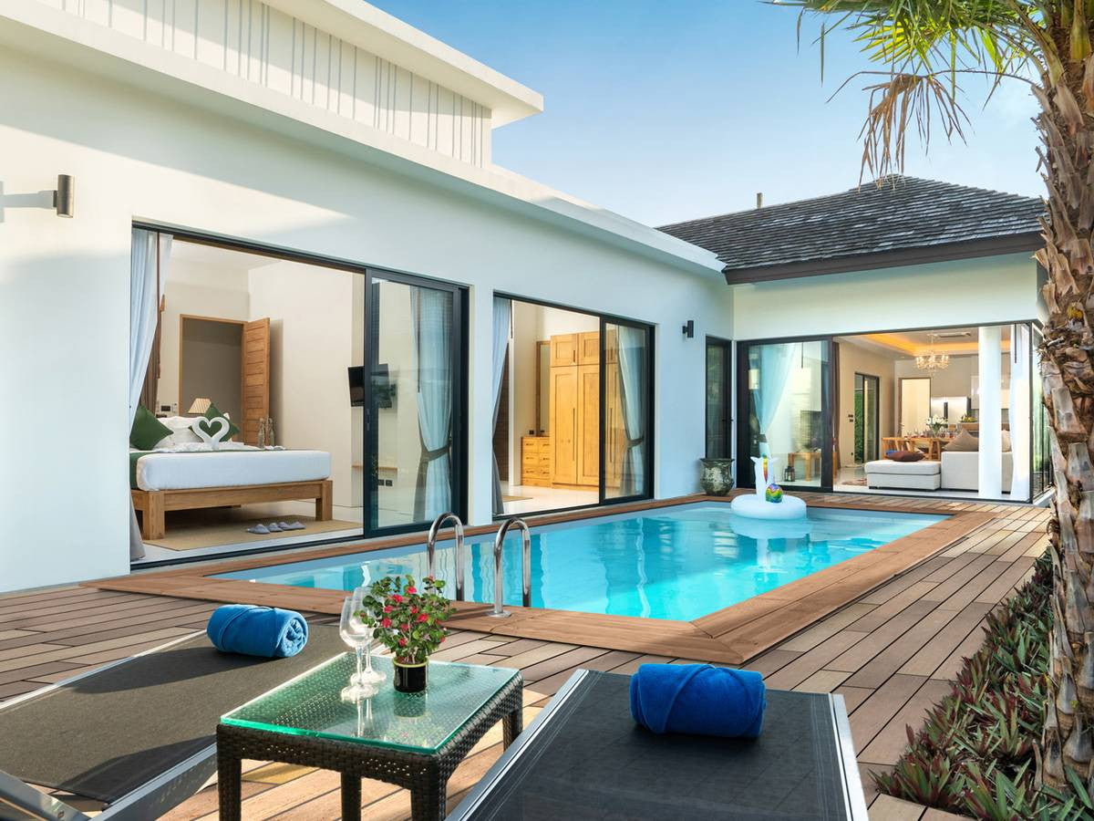 Piscina rettangolare in legno "Aruba" - 5,00 x 3,00 x 1,24 m