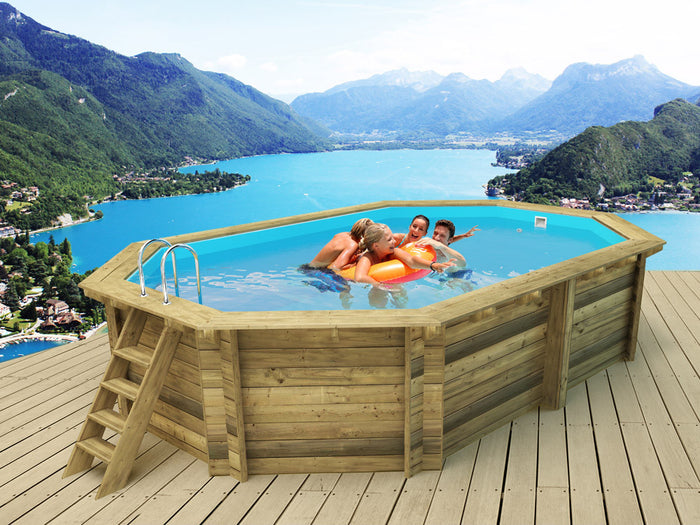 Piscina in legno "Seychelles" - 4,00 x 3,00 x 1,20 m