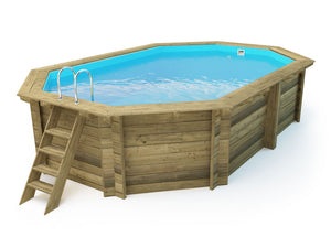 Piscina in legno "Seychelles" - 4,00 x 3,00 x 1,20 m