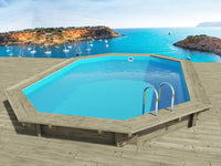 Piscina in legno "Seychelles" - 4,00 x 3,00 x 1,20 m