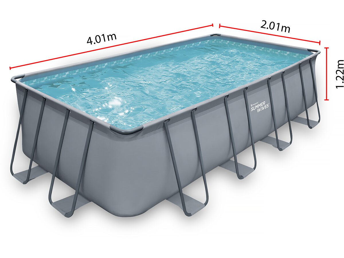 Piscina Fuori Terra - LUDO 2 bis - 4,01 x 2,01 x 1,22 m - filtrazione a sabbia 2,5,m3 / h