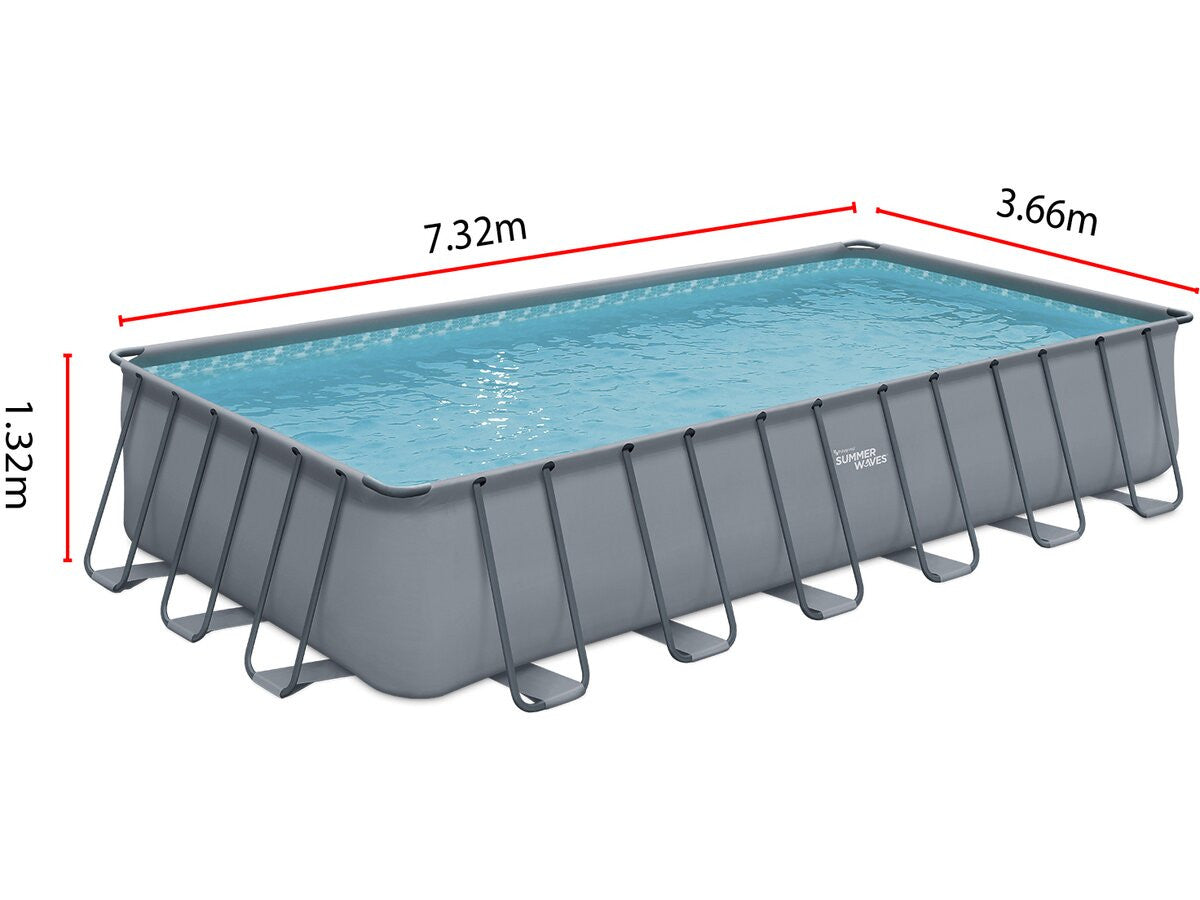 Piscina Fuori Terra "Elite" - LUDO 5 - 7,32 x 3,66 x 1,32 m - Filtrazione a sabbia 5.1m3 / H