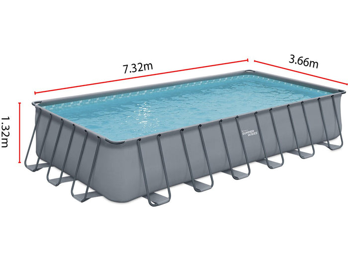 Piscina Fuori Terra "Elite" - LUDO 5 - 7,32 x 3,66 x 1,32 m - Filtrazione a sabbia 5.1m3 / H