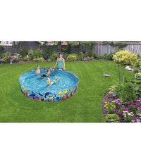 Piscinetta Piscina Rigida Pvc Per Bambini 3 Anni+ Fantasia Marina 244x46cm 55031         