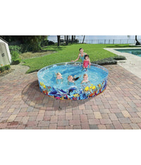 Piscinetta Piscina Rigida Pvc Per Bambini 3 Anni+ Fantasia Marina 244x46cm 55031         