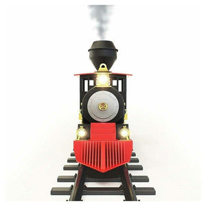 Trade Shop - Pista Trenino Giocattolo Bambini Treno Locomotiva Con Fumo Luce Suoni E 3 Vagoni -
