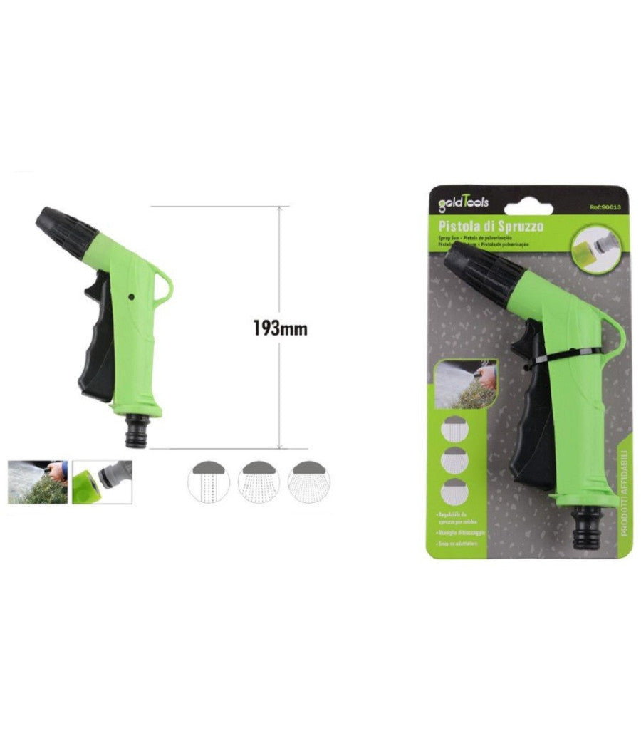 Pistola A Spruzzo Regolabile Con Maniglia Di Bloccaggio Giardino 193mm 90013         