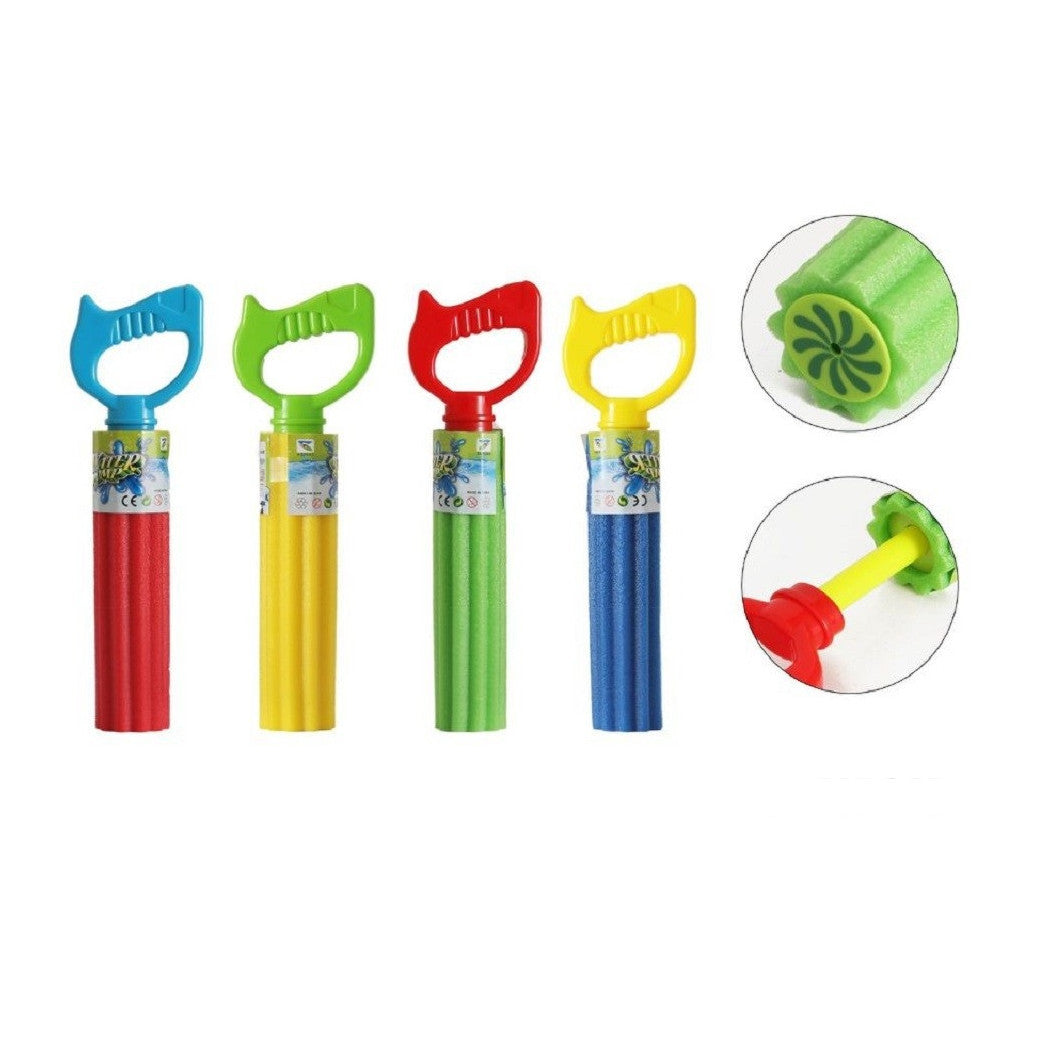 Trade Shop - Pistola Acqua 30x5cm Tubo Bambini Schiuma Gioco Giardino Piscina Spiaggia 605478 -
