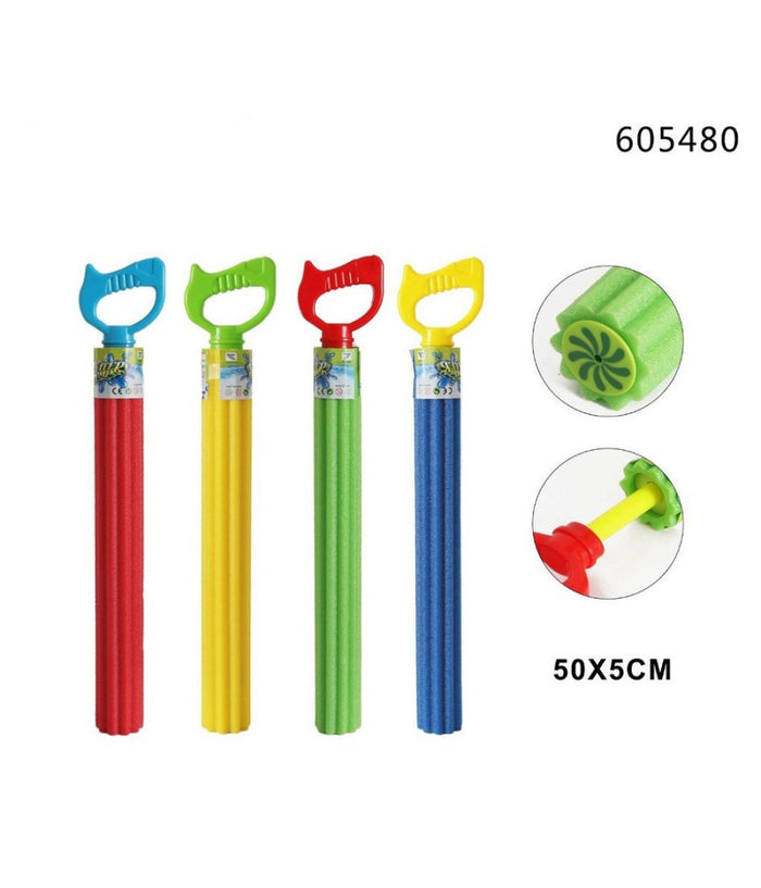 Trade Shop - Pistola Acqua 50x5cm Tubo Bambini Schiuma Gioco Giardino Piscina Spiaggia 605480 -