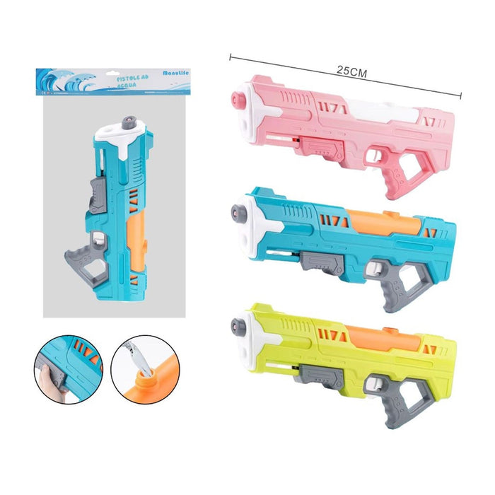 Trade Shop - Pistola Ad Acqua 25cm Grande Capacità Giocattolo Divertimento Estivo Per Bambini 618572 -