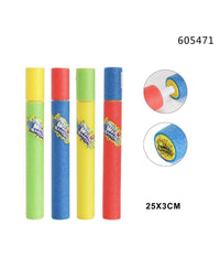 Trade Shop - Pistola Ad Acqua 25x3cm Tubo Sparatutto In Schiuma Gioco Estivo Spiaggia 605471 -