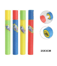 Trade Shop - Pistola Ad Acqua 25x3cm Tubo Sparatutto In Schiuma Gioco Estivo Spiaggia 605471 -
